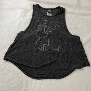 Relaxed “let’s stay up all night” tank top